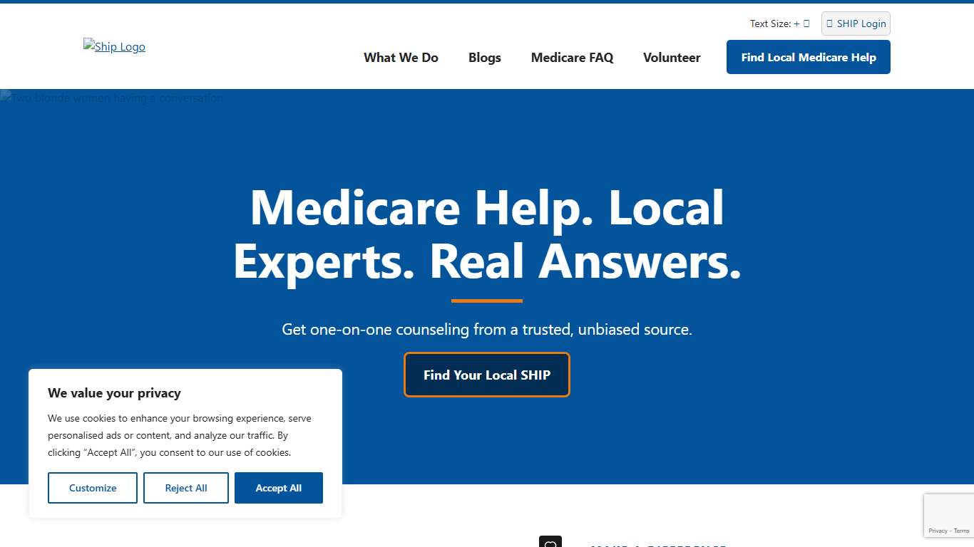 Get Medicare Help from Your Local SHIP Program SHIP TA Center